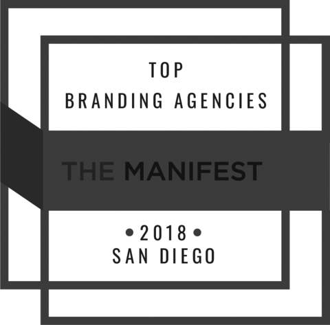 Named Top 10 San Diego Branding Agencies - Named one of the Top 10 Branding Agencies in San Diego by agency research platform The Manifest